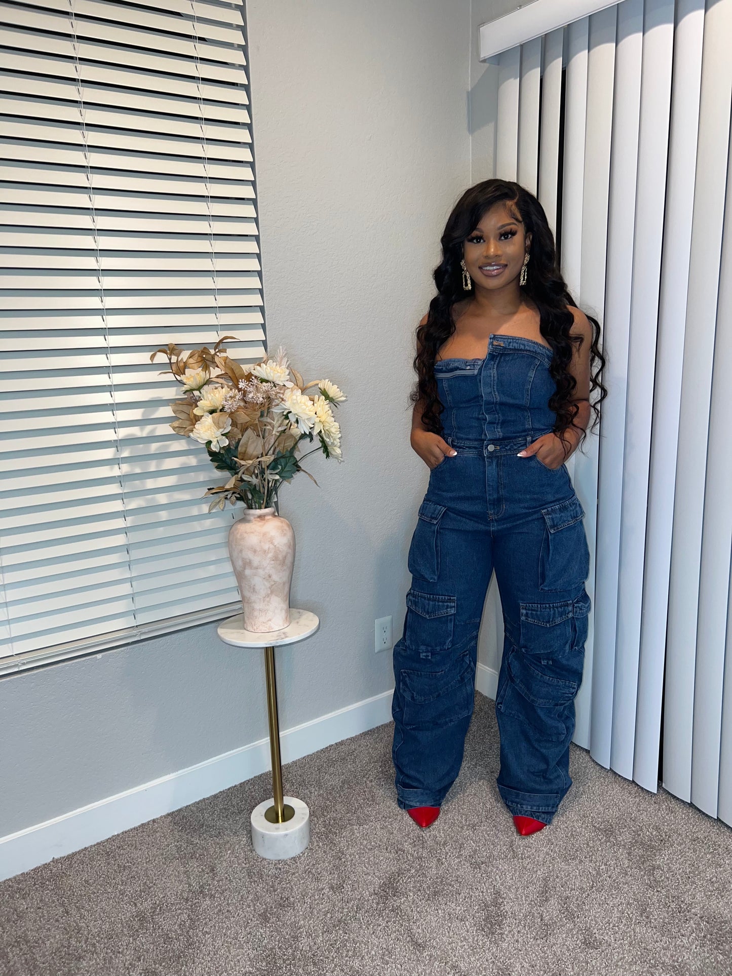 Oversized Jean Jumpsuit