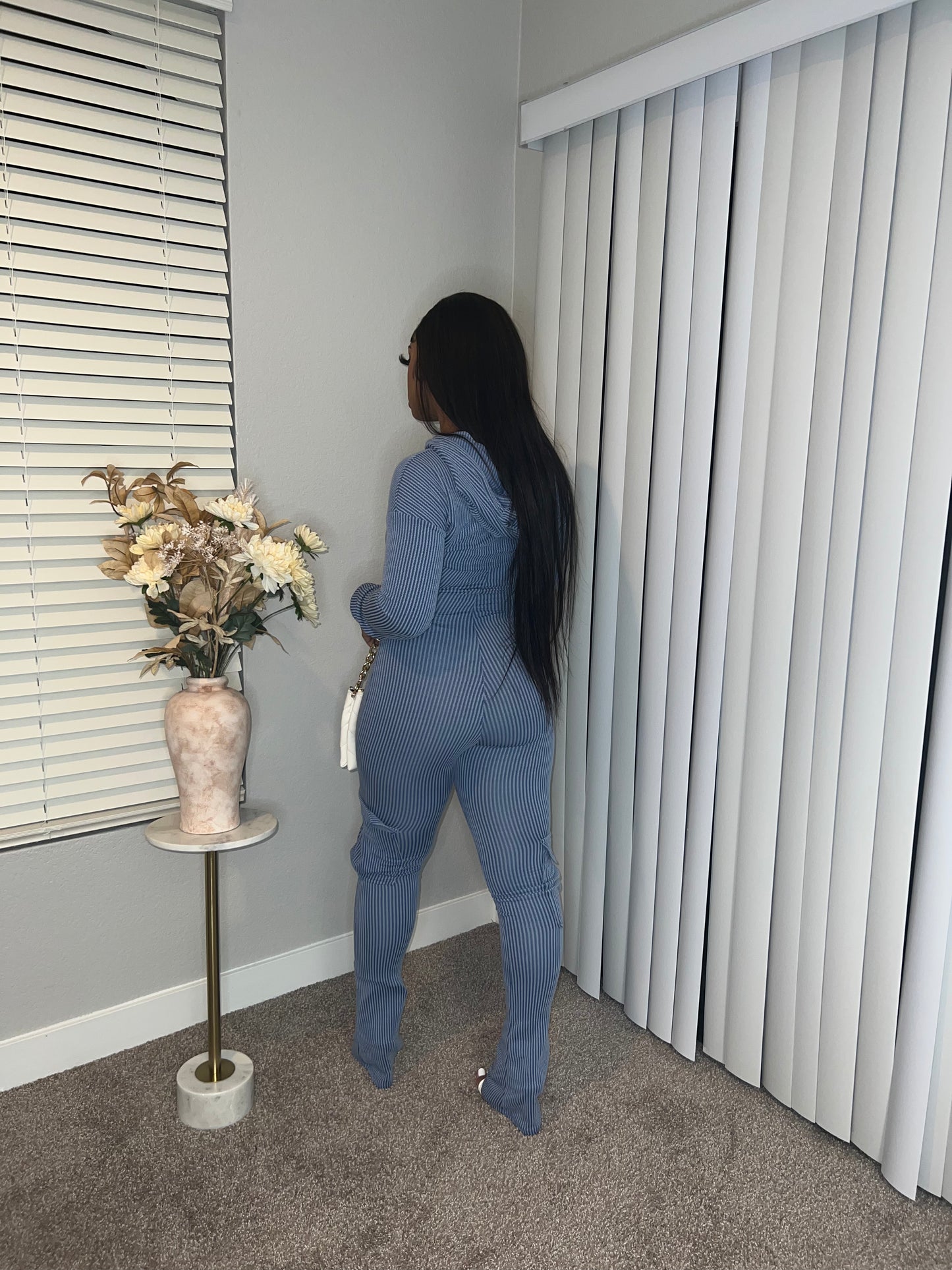 True Blue Jumpsuit Set