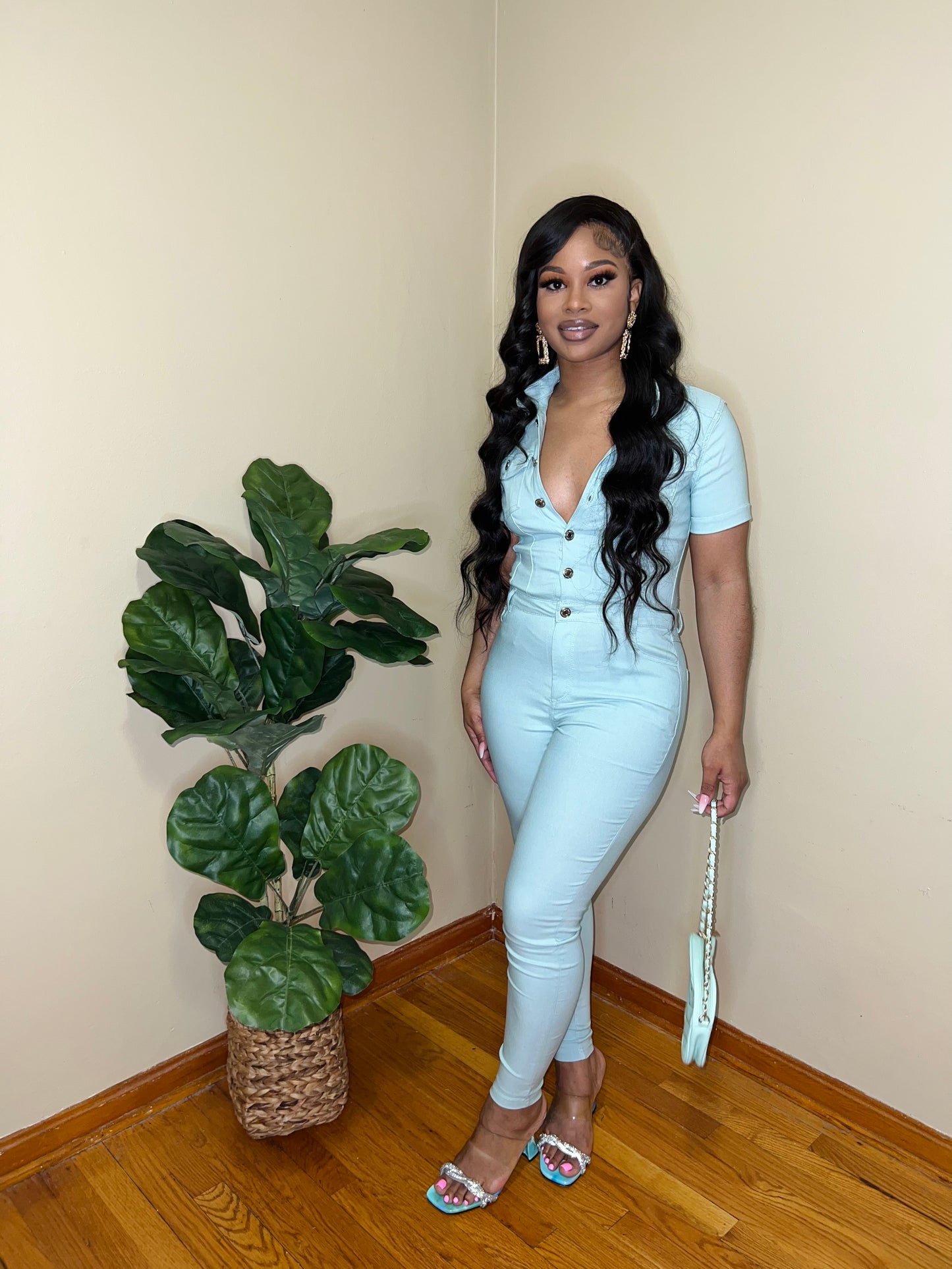 Tiana Button Down Jumpsuit